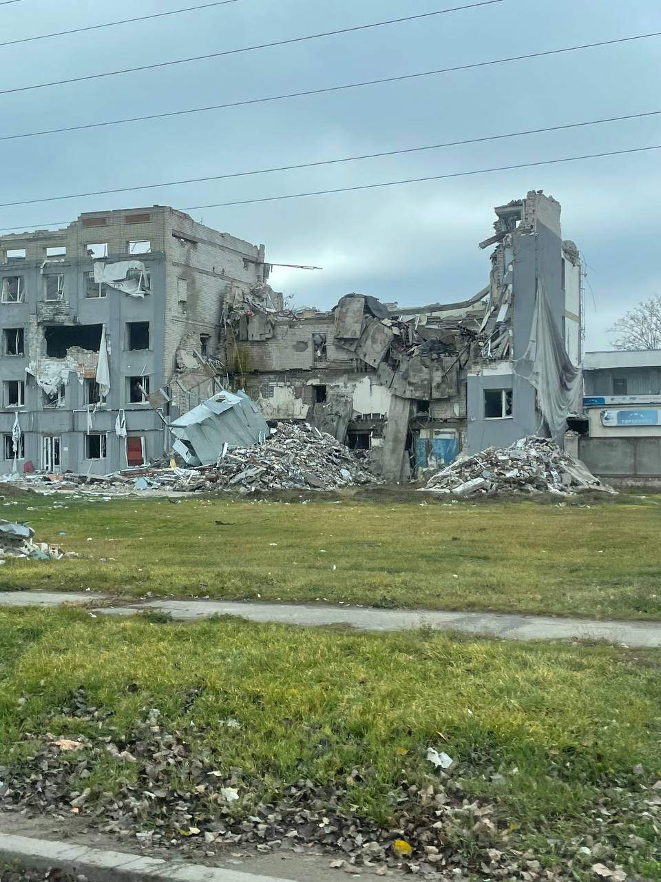 Ruine in Ukraine Krieg