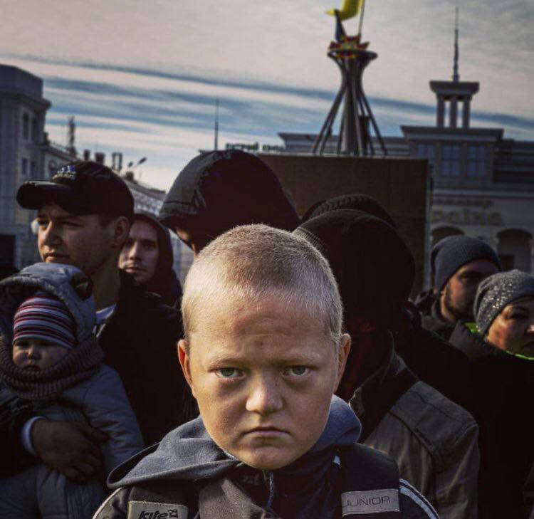 Kind im Ukraine Krieg