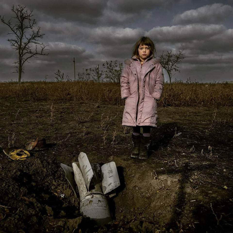 Kind im Ukraine Krieg